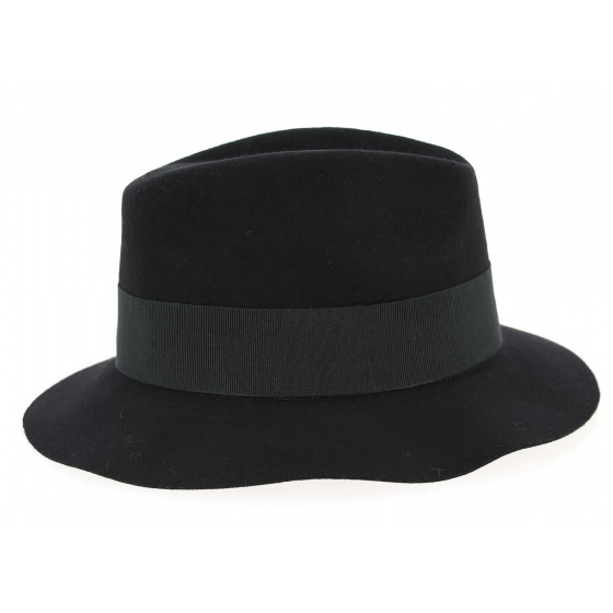 Chapeau Fedora Maxwell Feutre Laine Noir- Herman