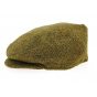 Agnières Flat Cap Wool Herringbone Mustard - Traclet