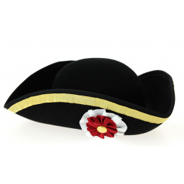 Black Saint Sebastian Tricorn Hat - Traclet