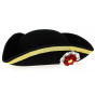 Black Saint Sebastian Tricorn Hat - Traclet