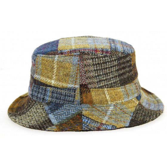 Reversible Clipper Patchwork Wool & Cotton Bucket Hat - City Sport