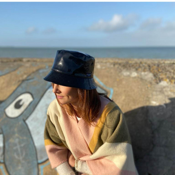 Vinyl Record Rain Bucket Hat Black - Le Chapoté