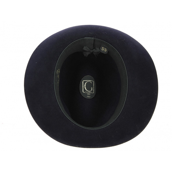 Fedora Hat Sofly Fur Felt Navy - Guerra Fedora Hat Sofly Fur Felt Navy - Guerra