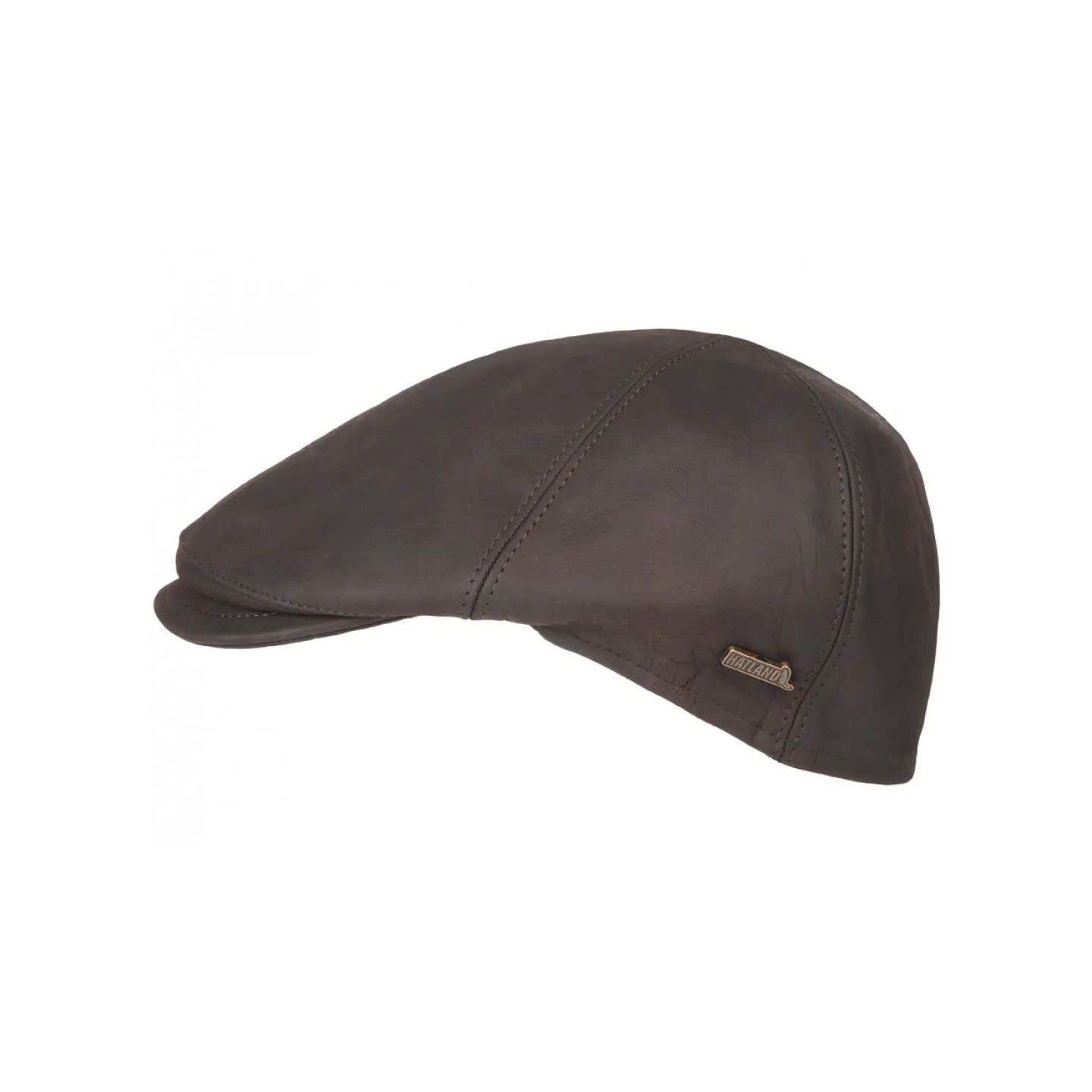 Casquette Bec de Canard Maiko Cuir Marron- Hatland  Reference : 10042 | Chapellerie Traclet