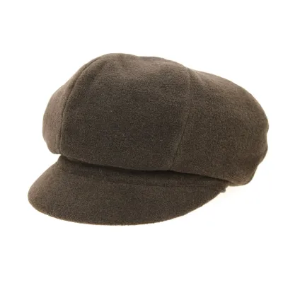 Brown Polar Fleece Jeffi Newsboy Cap - Crambes Reference: 10045 | Chapellerie Traclet
