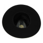 Sinsheim Wide Brim Hat - Black Wool Felt - Traclet
