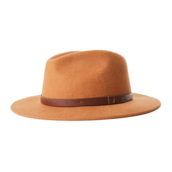 Fedora Messer Hat Wool Felt Hide- Brixton