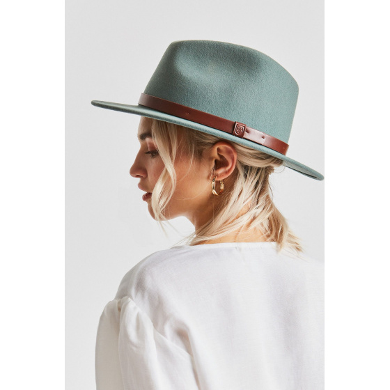 Messer Wool Felt Fedora Hat Cypress - Brixton Messer Wool Felt Fedora Hat Cypress - Brixton