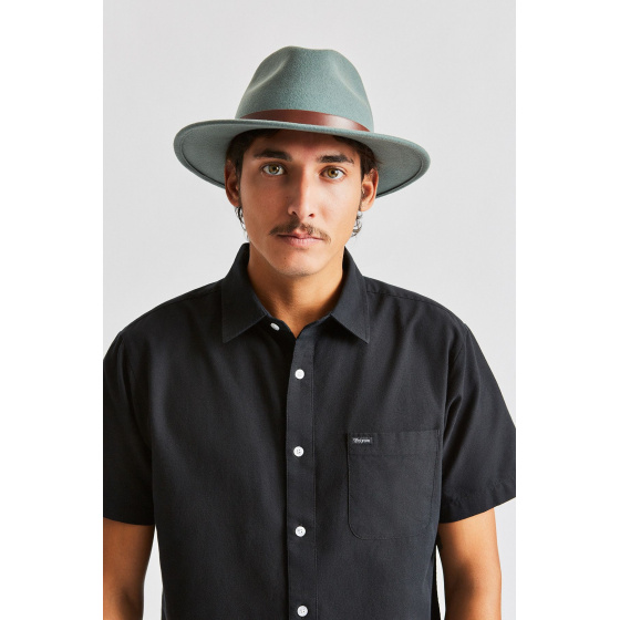 Messer Wool Felt Fedora Hat Cypress - Brixton Messer Wool Felt Fedora Hat Cypress - Brixton