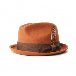 Trilby Hat Gain Wool Felt Hat Rust- Brixton