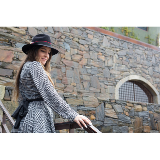 Black Wool Felt Traveller Hat Alberto - Fléchet