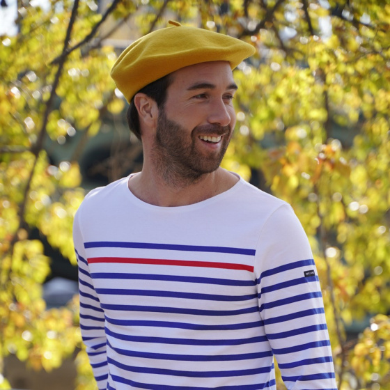 Béret Classique Jaune Moutarde - Le Béret Français