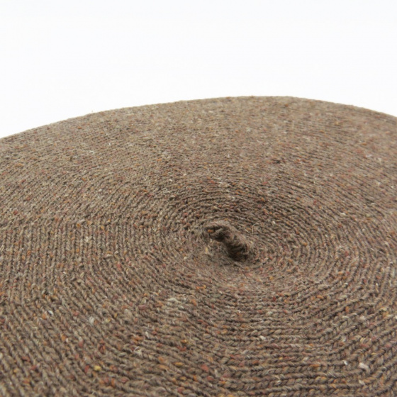 Brown Summer Beret Cotton Silk & Linen - Le Béret Français