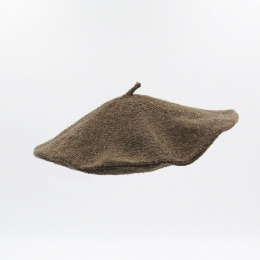 Béret Été Marron Coton Soie & Lin - Le Béret Français