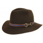 Brown Fur Felt Indiana Hat - Traclet