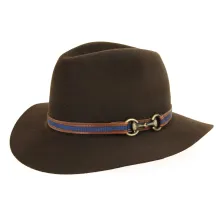 Chapeau Indiana Feutre Poil Marron- Traclet Reference : 10085 | Chapellerie Traclet