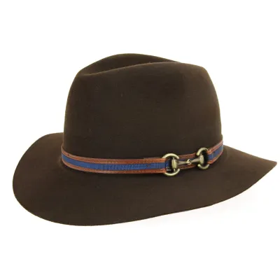 Chapeau Indiana Feutre Poil Marron- Traclet Reference : 10085 | Chapellerie Traclet