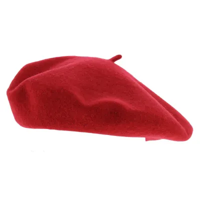 Pack 200 Bérets Laine Rouge- Traclet  Reference : 10096 | Chapellerie Traclet