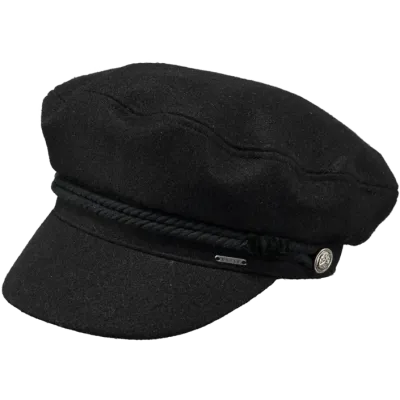Black Wool Skipper Sailor Cap - Barts Reference: 7659 | Traclet Hat Shop