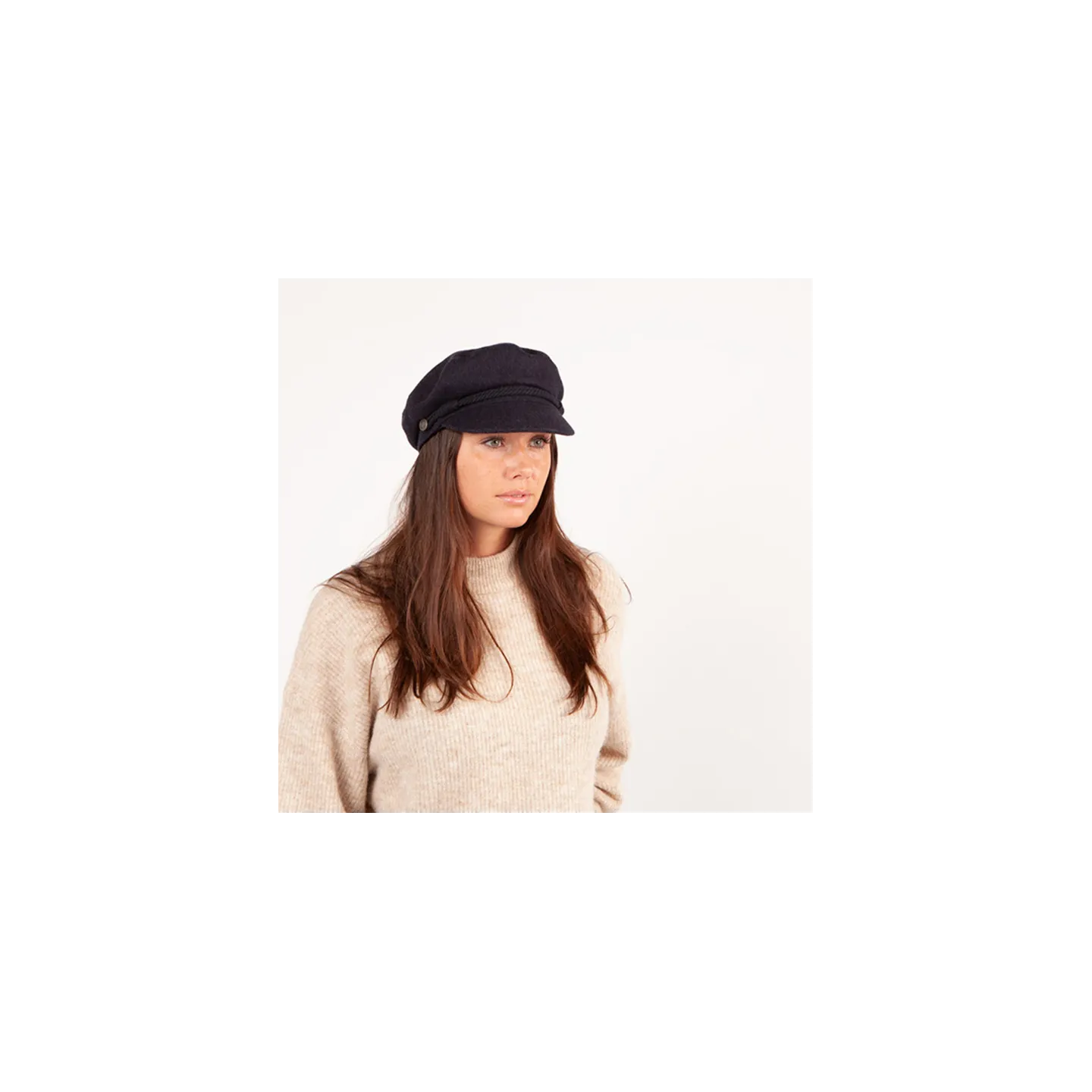 Casquette Marin Skipper Laine Noire- Bart Reference : 7659 | Chapellerie Traclet