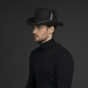 Homburg Godfather Hat Felt Wool Black - Bailey