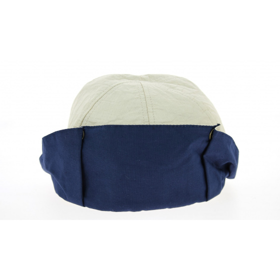 Casquette Protège-Nuque Anti-Uv Loïck Beige & Bleu Marine- Soway