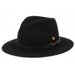 Georgia Black Wool Outdoor Hat - Mayser