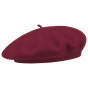 Burgundy Barascon Wool Beret - Traclet