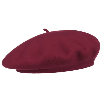 Burgundy Barascon Wool Beret - beret Reference: 7431 | Traclet Hat Shop