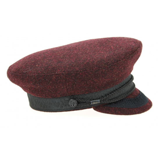Sailor Cap Camaret Wool Burgundy- Mtm