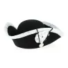 Revolution Tricorn with Silver Border Black Felt Reference: 5159 | Chapellerie Traclet