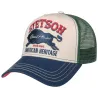 Great Plains Green & Blue Cotton Trucker Baseball Cap - Stetson Reference: 10140 | Traclet Hat Shop