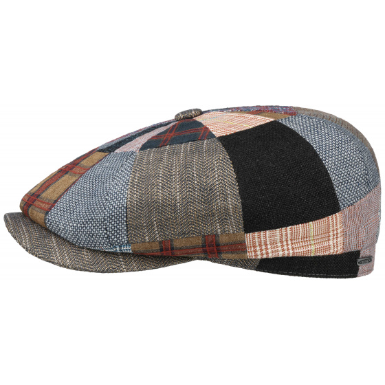 Hatteras Patchwork Cap in Linen, Wool & Cotton - Stetson
