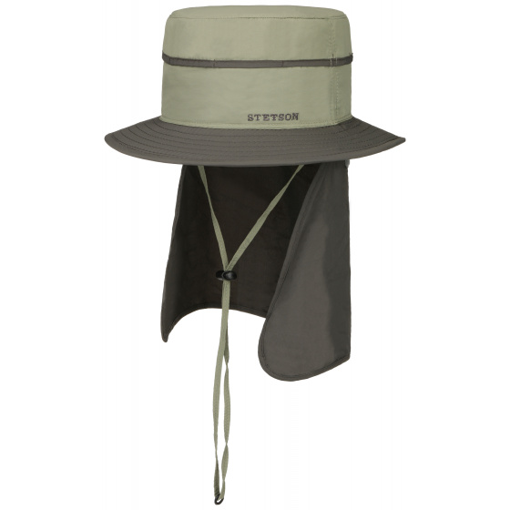 Bob Grey & Green Nylon Muffler- Stetson