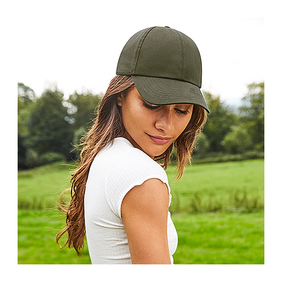 Organic Cotton Black Baseball Cap - Beechfield
