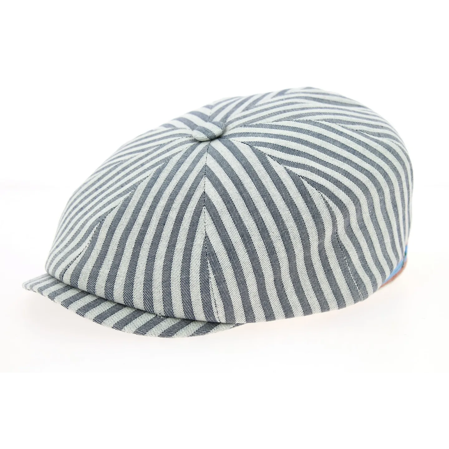 Casquette Hatteras Forli avec Rayures Bleues Coton- Traclet Reference : 10155 | Chapellerie Traclet