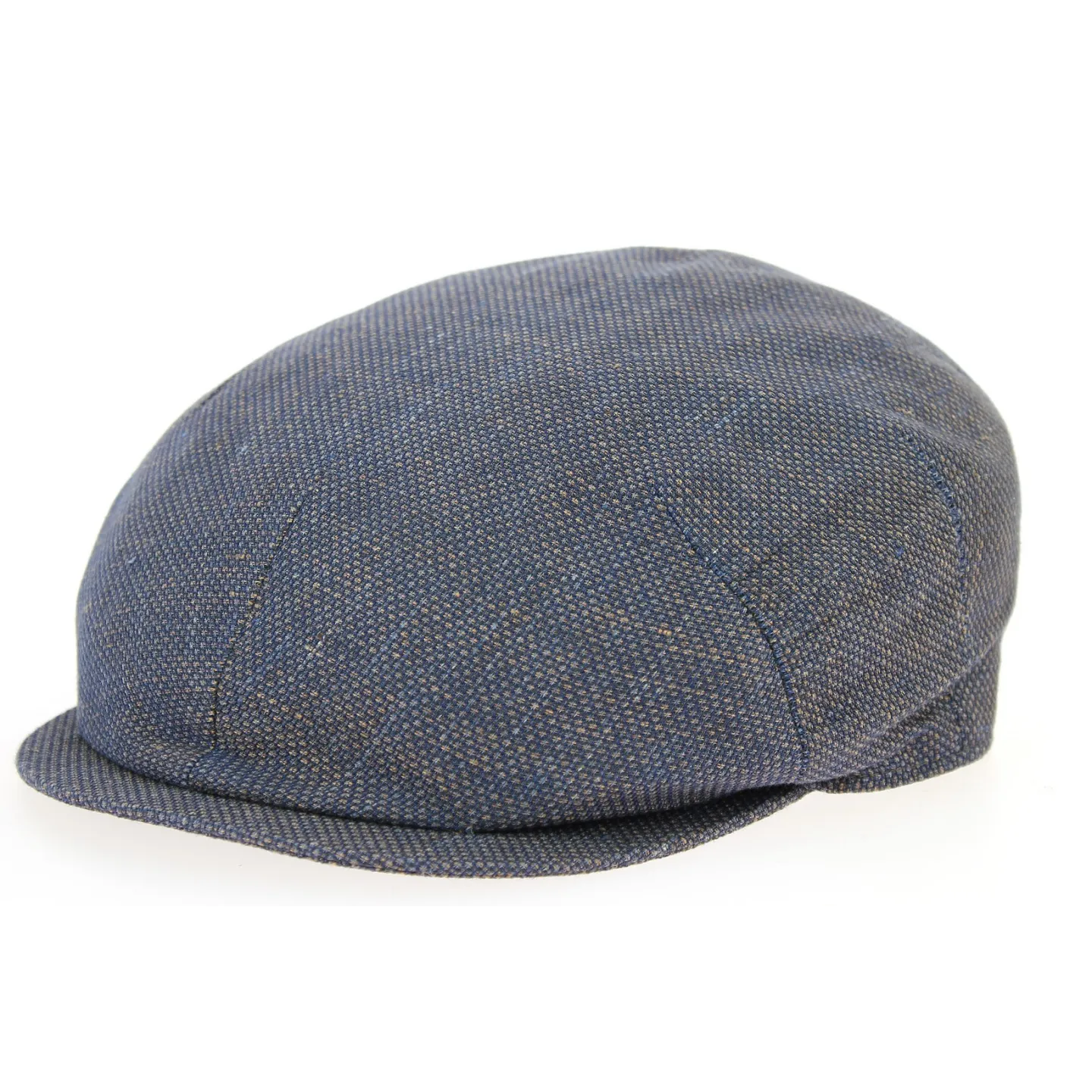 Bagnone Blue Flat Cap Linen & Cotton - Traclet Reference: 10156 | Traclet Hat Shop