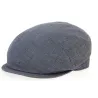Casquette Plate Bagnone Bleue Lin & Coton- Traclet Reference : 10156 | Chapellerie Traclet