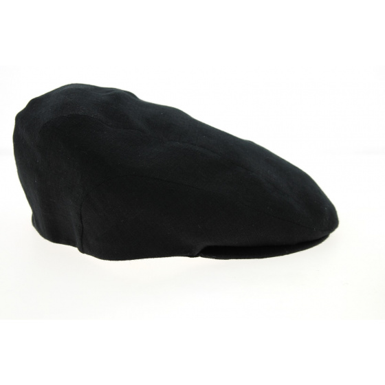 Black Linen Geel Flat Cap - City Sport Black Linen Geel Flat Cap - City Sport
