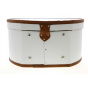Hat Box White & Brown - Traclet