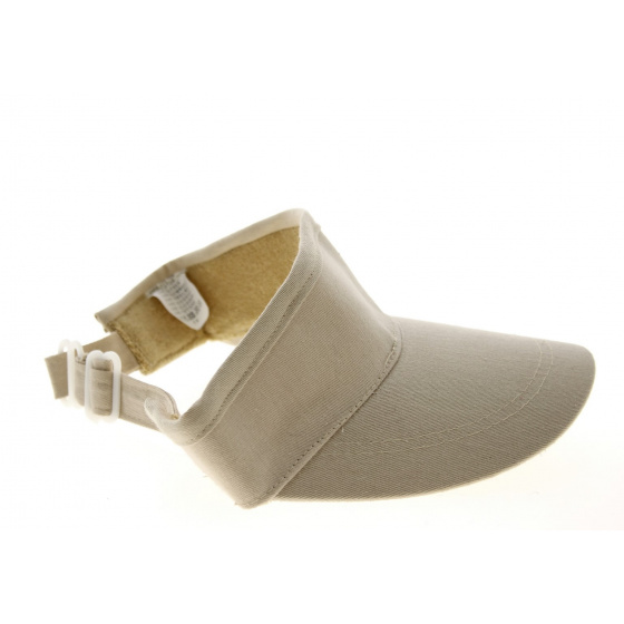 Beige Cotton Visor - Traclet