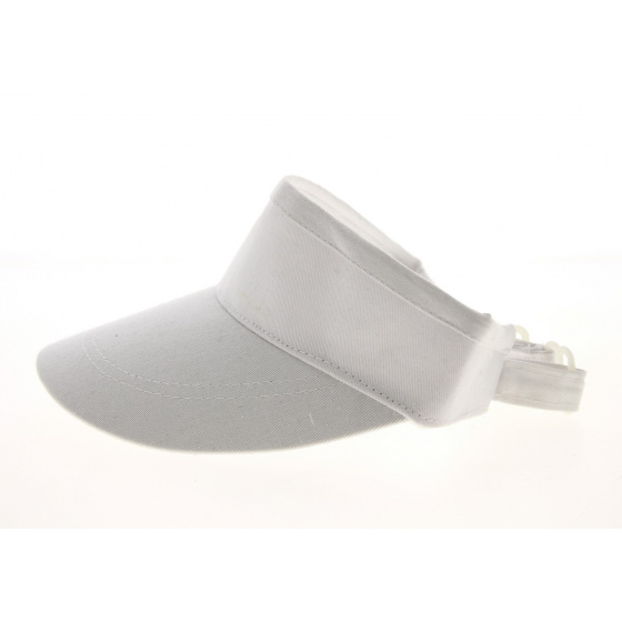 White Cotton Visor - Traclet