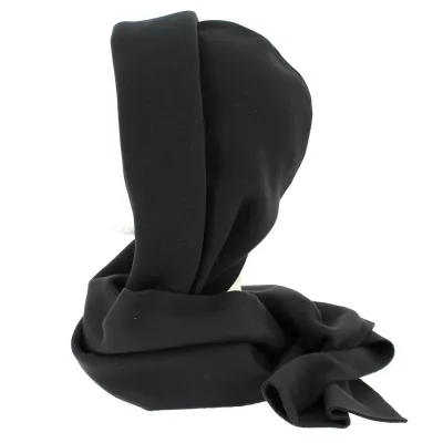 Women's Vairé Black Fleece Hood made in France - Traclet  Reference: 10179 | Chapellerie Traclet