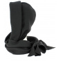 Women's Vairé Black Fleece Hood made in France - Traclet