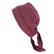 Plum Cotton Chemotherapy Scarf Turban - Traclet  Reference: 10183 | Traclet Hat Shop