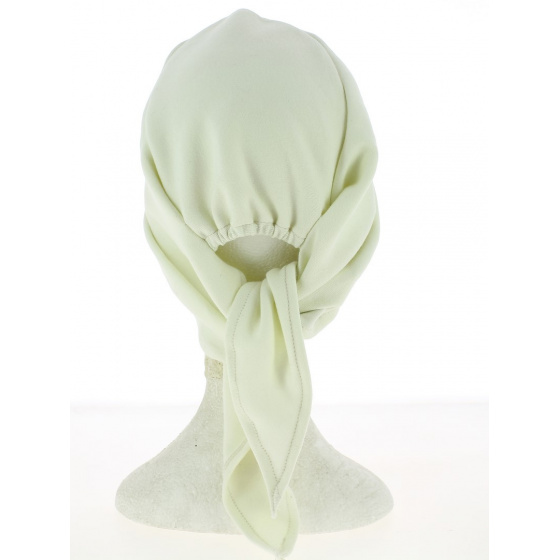 Ecru Cotton Chemo Headscarf Turban - Traclet