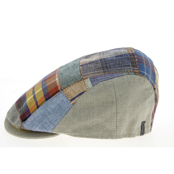 Domiti Rounded Patchwork Linen Cap - Mtm