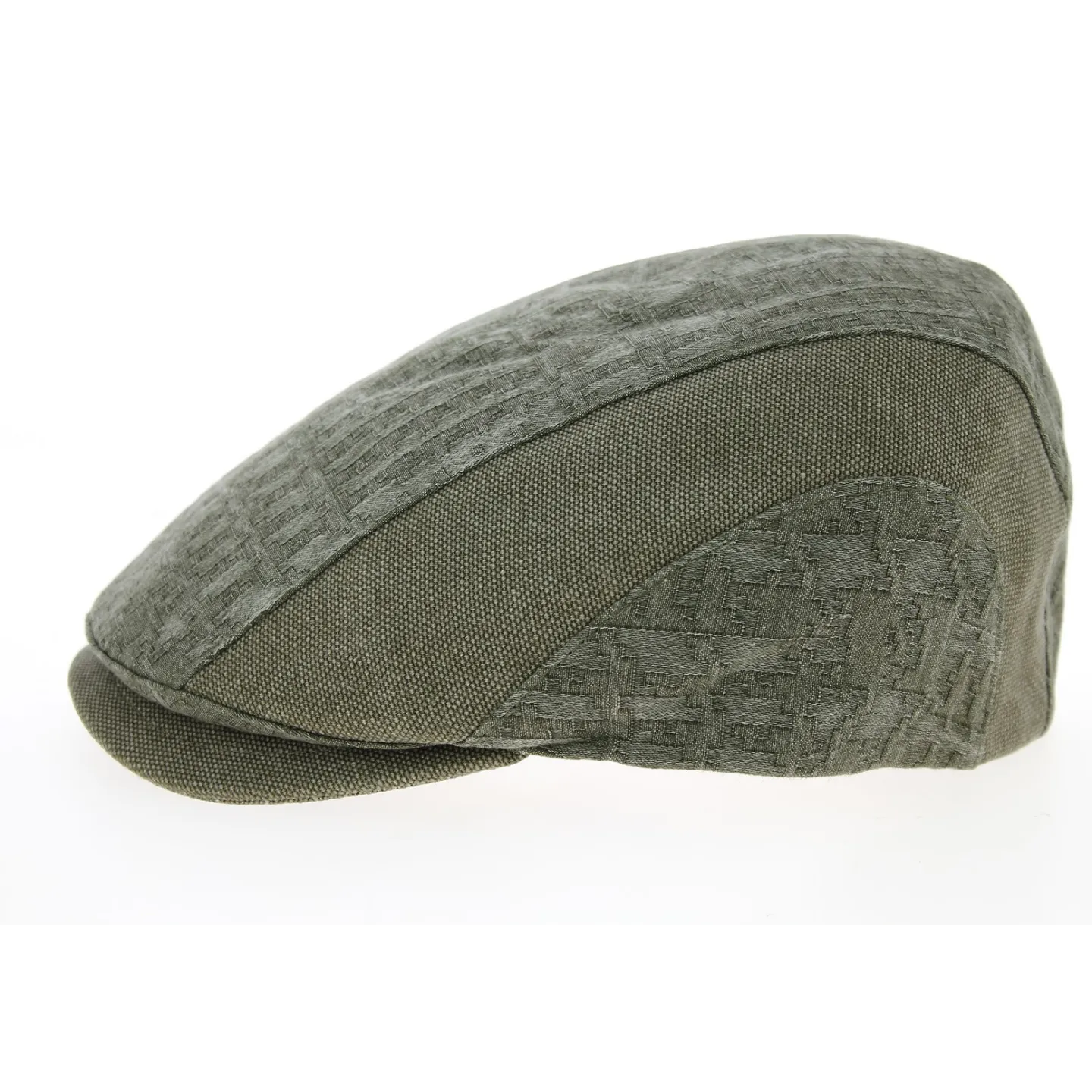 Green Cotton Hadien Curved Cap - Mtm Reference: 10190 | Traclet Hat Shop