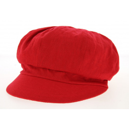 Gavroche Elorine Ruby Linen Cap- Mtm