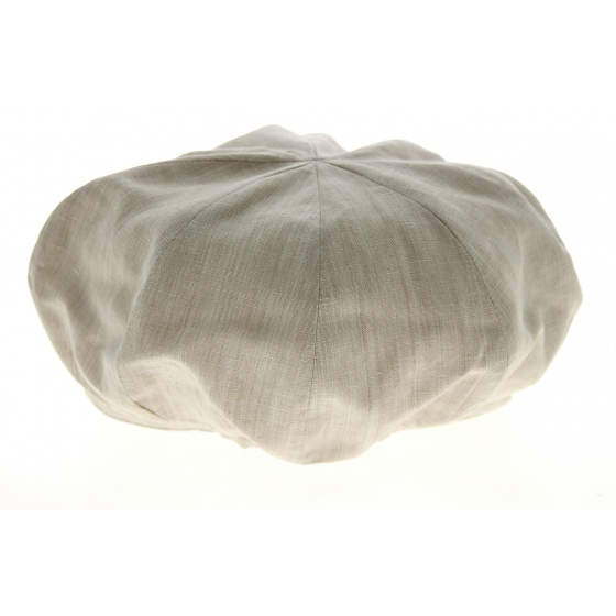 Sand Linen Rasta Newsboy Cap - Mtm Sand Linen Rasta Newsboy Cap - Mtm